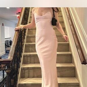 Elegant Pink Evening Gown